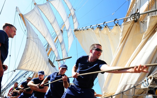 Officer Candidates Aboard Barque Eagle