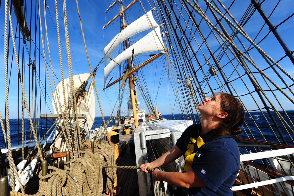 Officer Candidates Aboard Barque Eagle