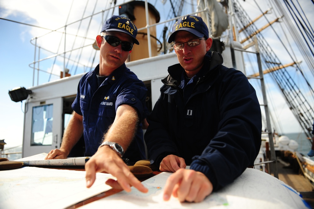 Officer Candidates Aboard Barque Eagle