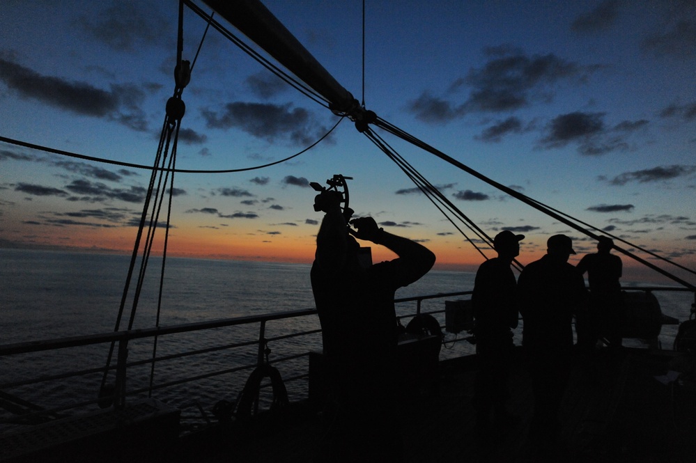 Officer Candidates Aboard Barque Eagle