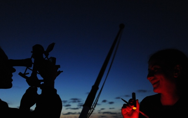Officer Candidates Aboard Barque Eagle