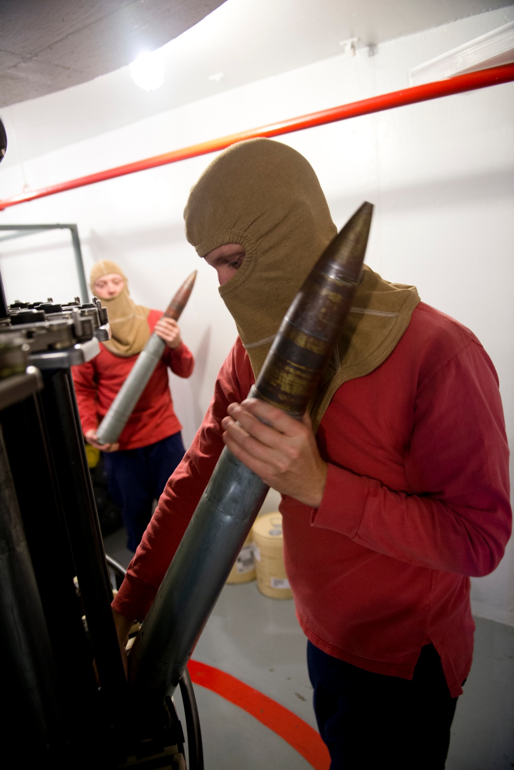 Weapons demonstration at the US Coast Guard Training Center Yorktown
