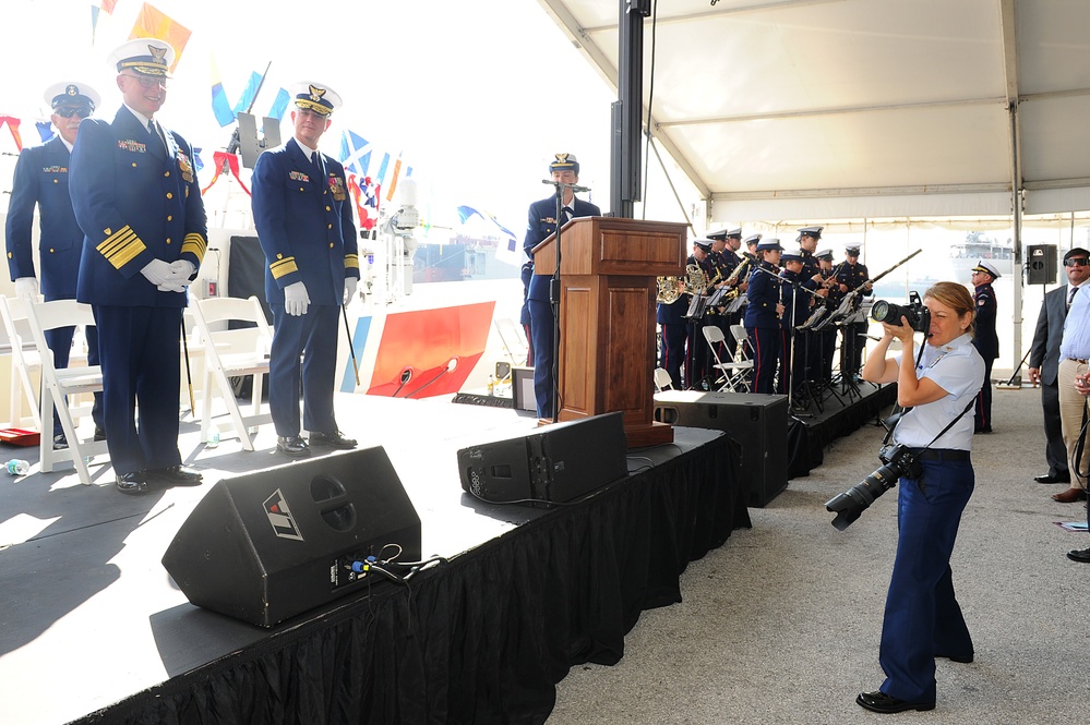 Commissioning ceremony for the Coast Guard Cutter William Flores