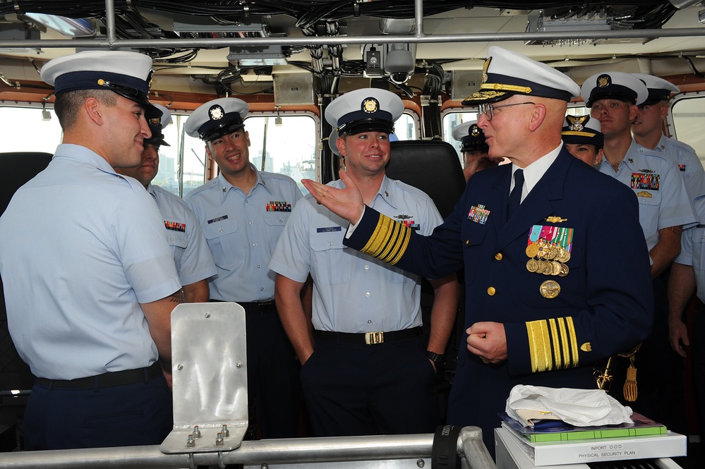 Commissioning ceremony for the Coast Guard Cutter William Flores