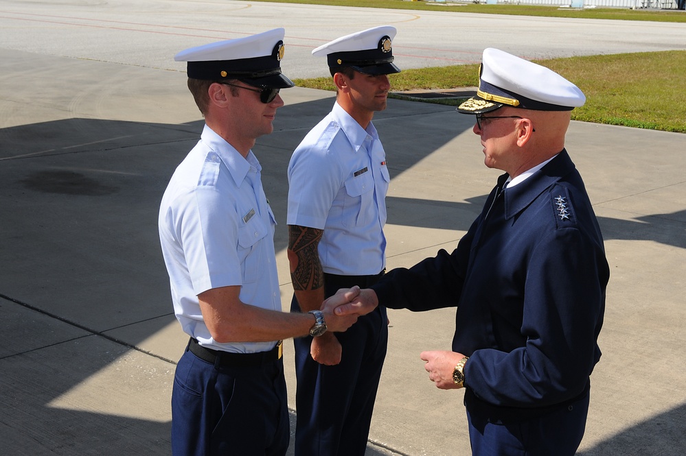 Commissioning ceremony for the Coast Guard Cutter William Flores