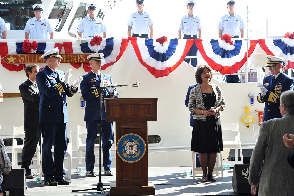 Commissioning ceremony for the Coast Guard Cutter William Flores