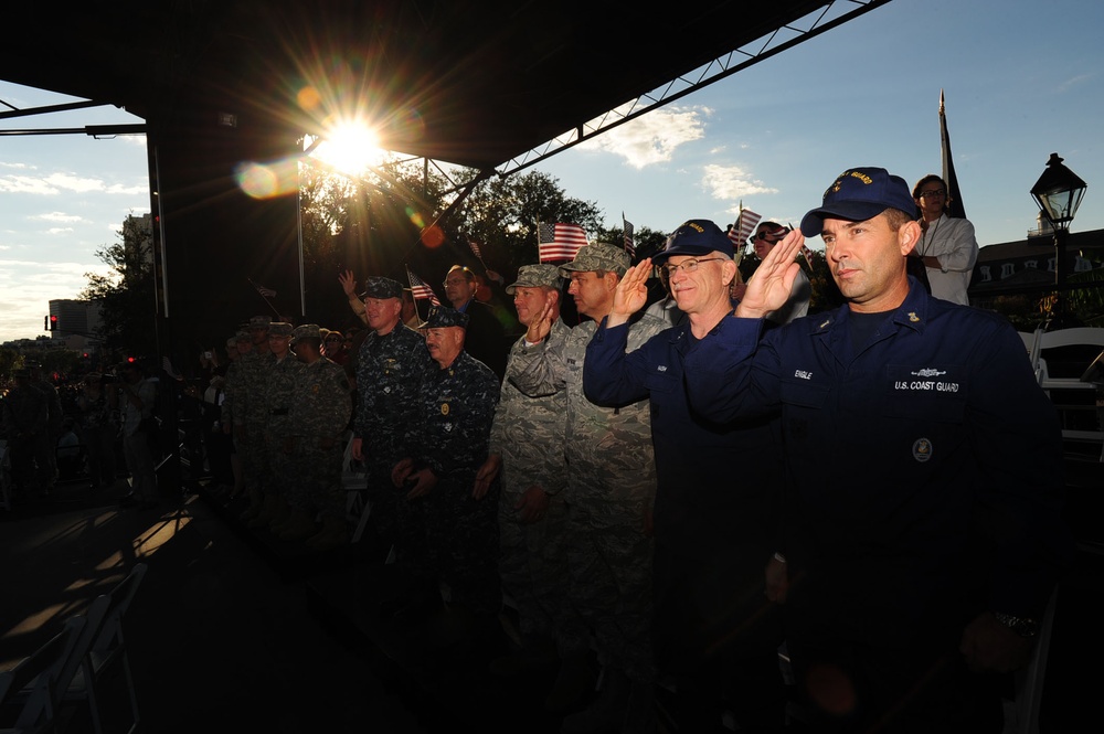 Coast Guard participates in Veterans Day parade