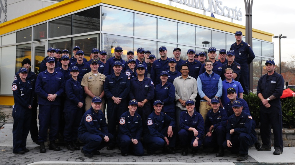 Coast Guard, members of Hurricane Sandy Pollution Response Unified Command pose for group photo