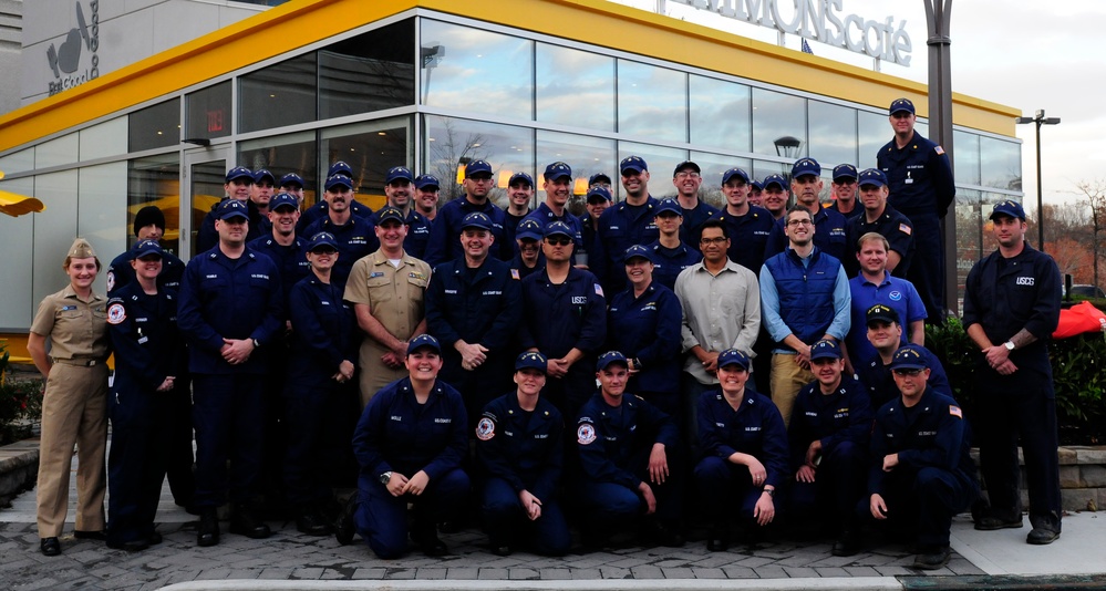 Coast Guard, members of Hurricane Sandy Pollution Response Unified Command pose for group photo