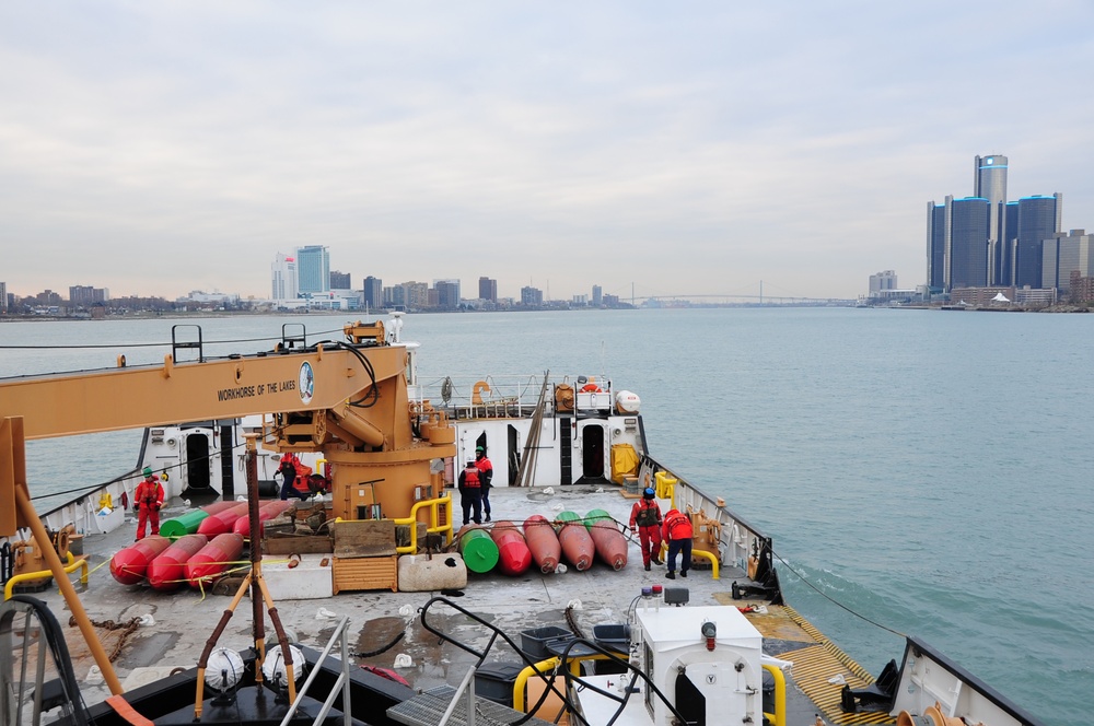 USCGC Bristol Bay transits Detroit River