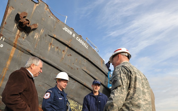 Coast Guard works with Army Corps on John B.