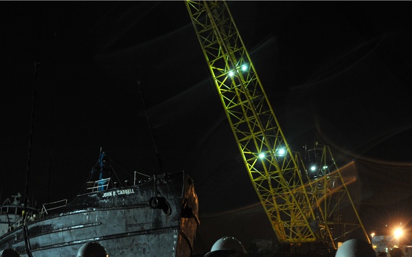 John B. Caddell removal operations