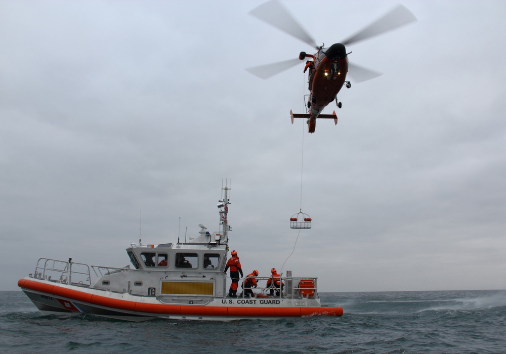 Helicopter hoist training