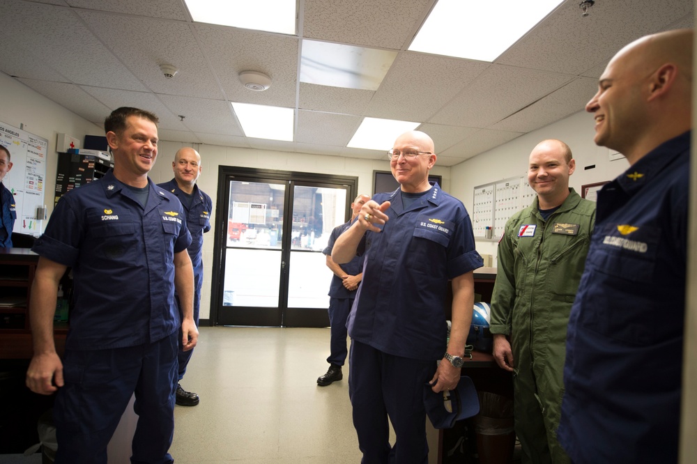 Coast Guard Commandant visits Air Station Los Angeles