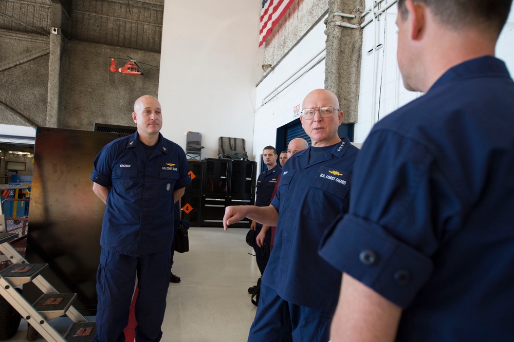 Coast Guard Commandant visits Air Station Los Angeles