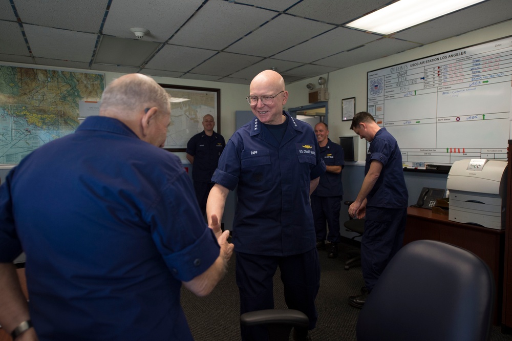 Coast Guard Commandant visits Air Station Los Angeles