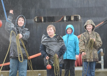 Students tour Coast Guard Cutter Fir