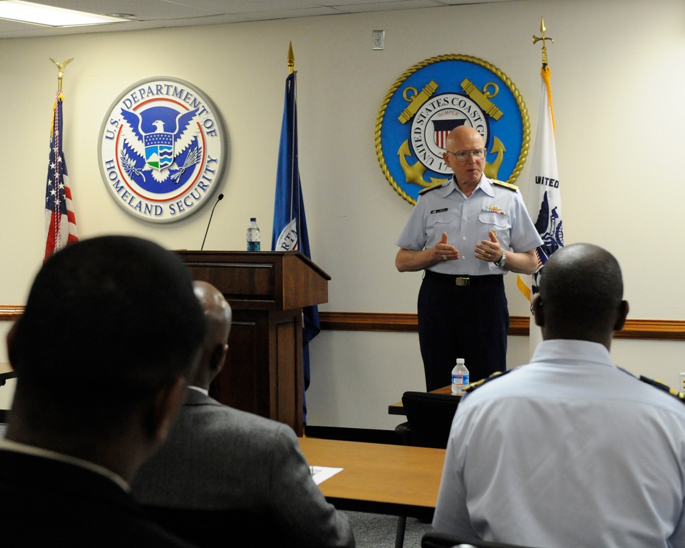 Coast Guard commandant speaks at NNOA brown bag leadership series