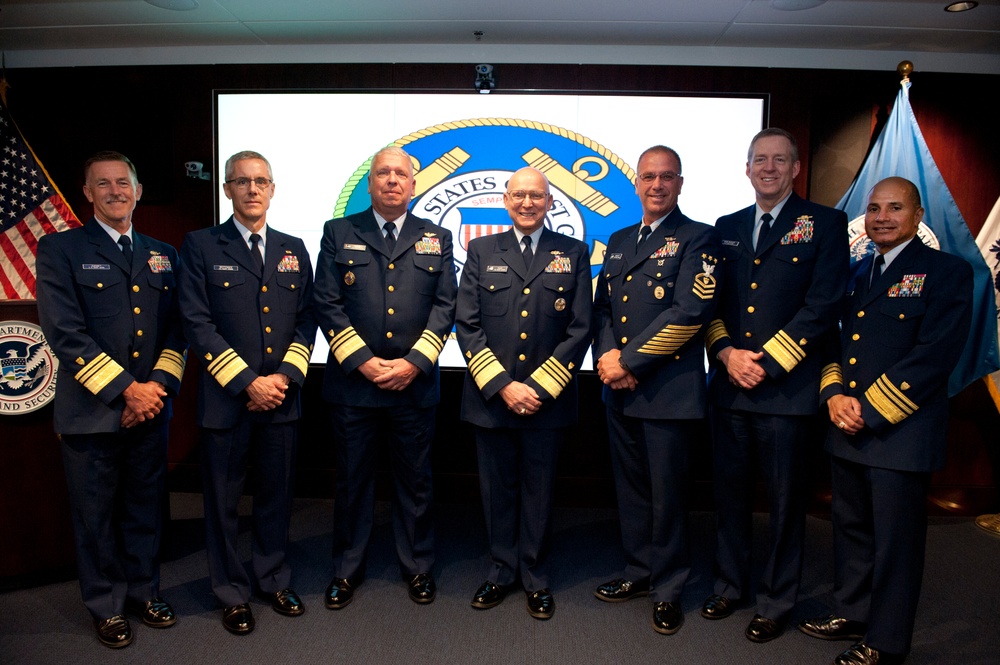 Flag briefing at Coast Guard Headquarters