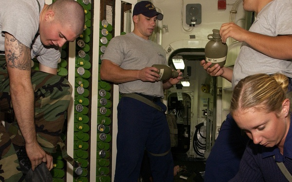 Chemical attack drill