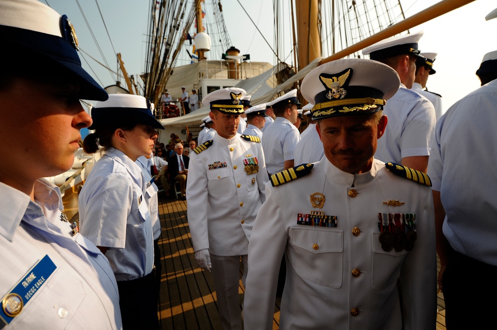 CGC Eagle change of command ceremony