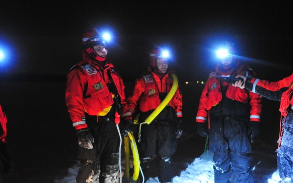 Night Time Ice Rescue Training