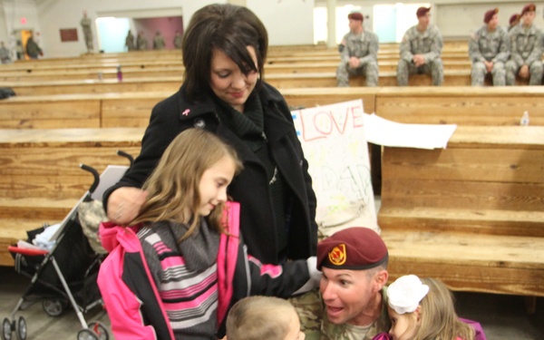 Soldier And family together again
