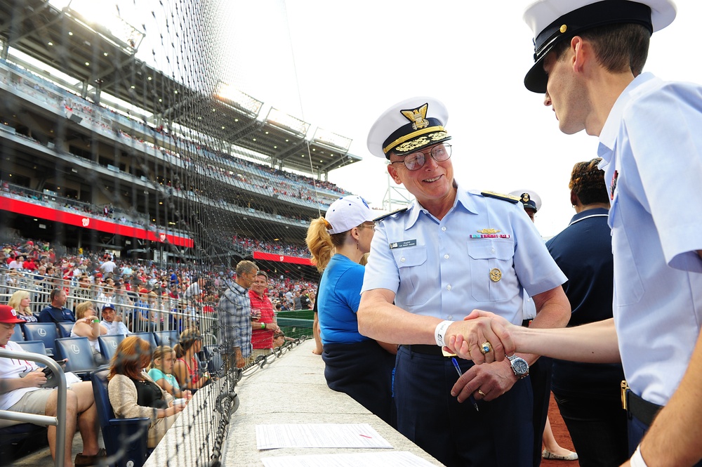 Tribute to the Coast Guard at Nationals Park
