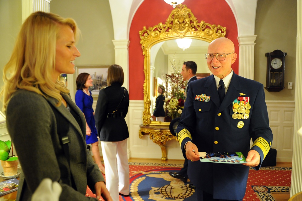 Evening parade at the Marine Corps Barracks in Washington
