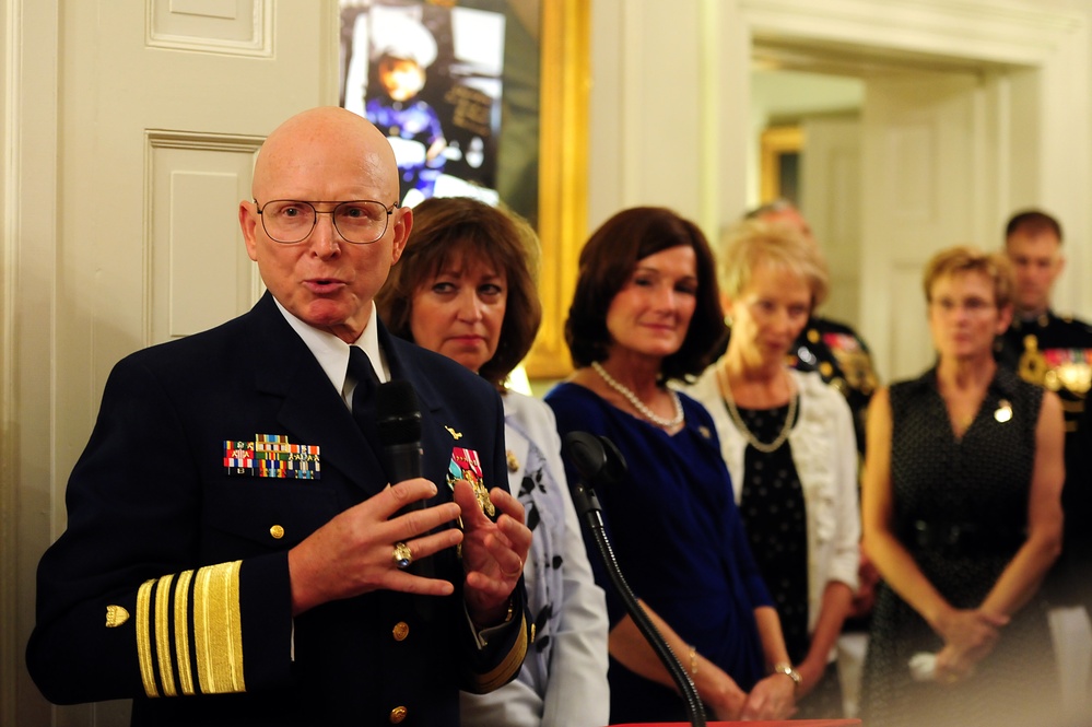 Evening parade at the Marine Corps Barracks in Washington