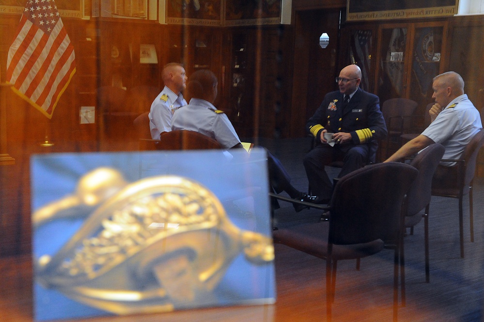 Commandant visits Coast Guard Academy, Cutter Eagle