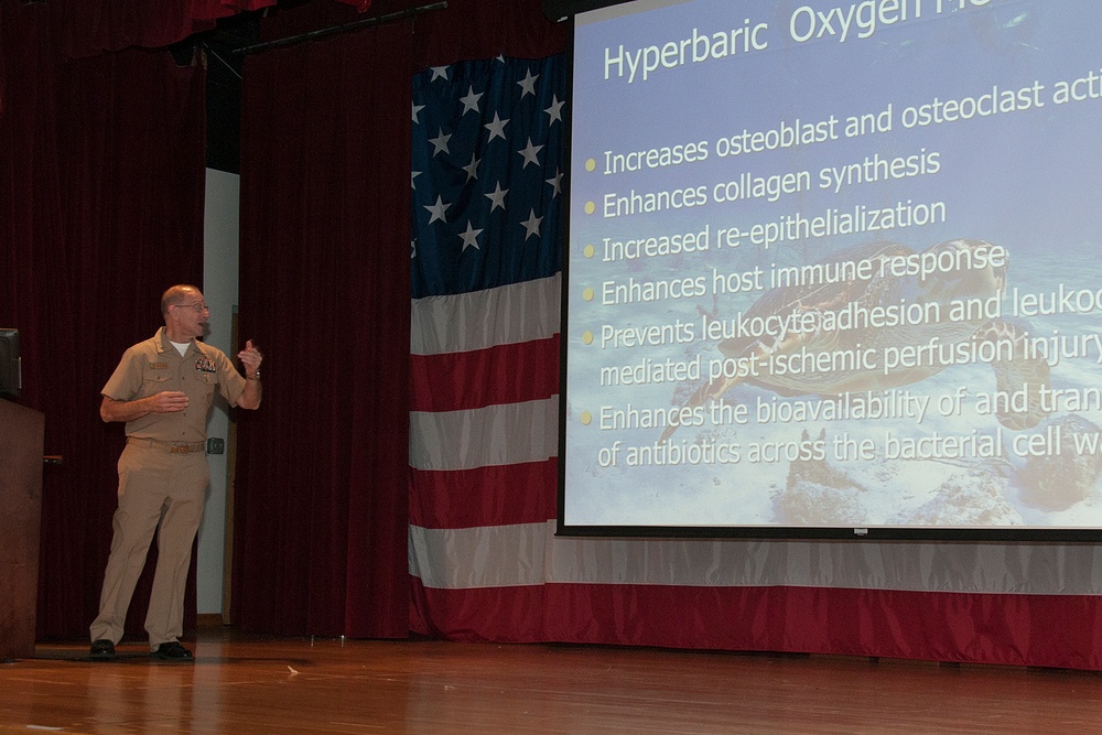 Navy doctors learn how hyperbaric oxygen therapy treats more than decompression sickness
