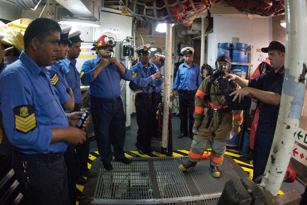 Training aboard Boutwell