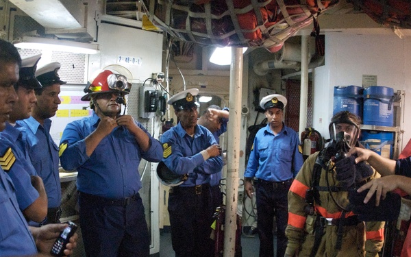 Training aboard Boutwell