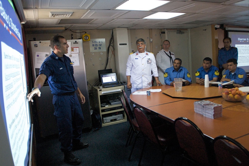 Training aboard Boutwell