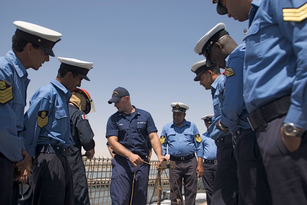 Training aboard Boutwell