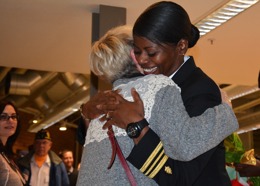 IA Navy officer welcomed home from Afghanistan