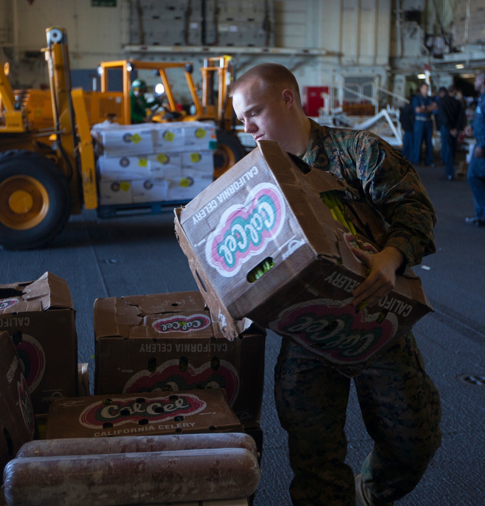 22nd MEU resupply at sea