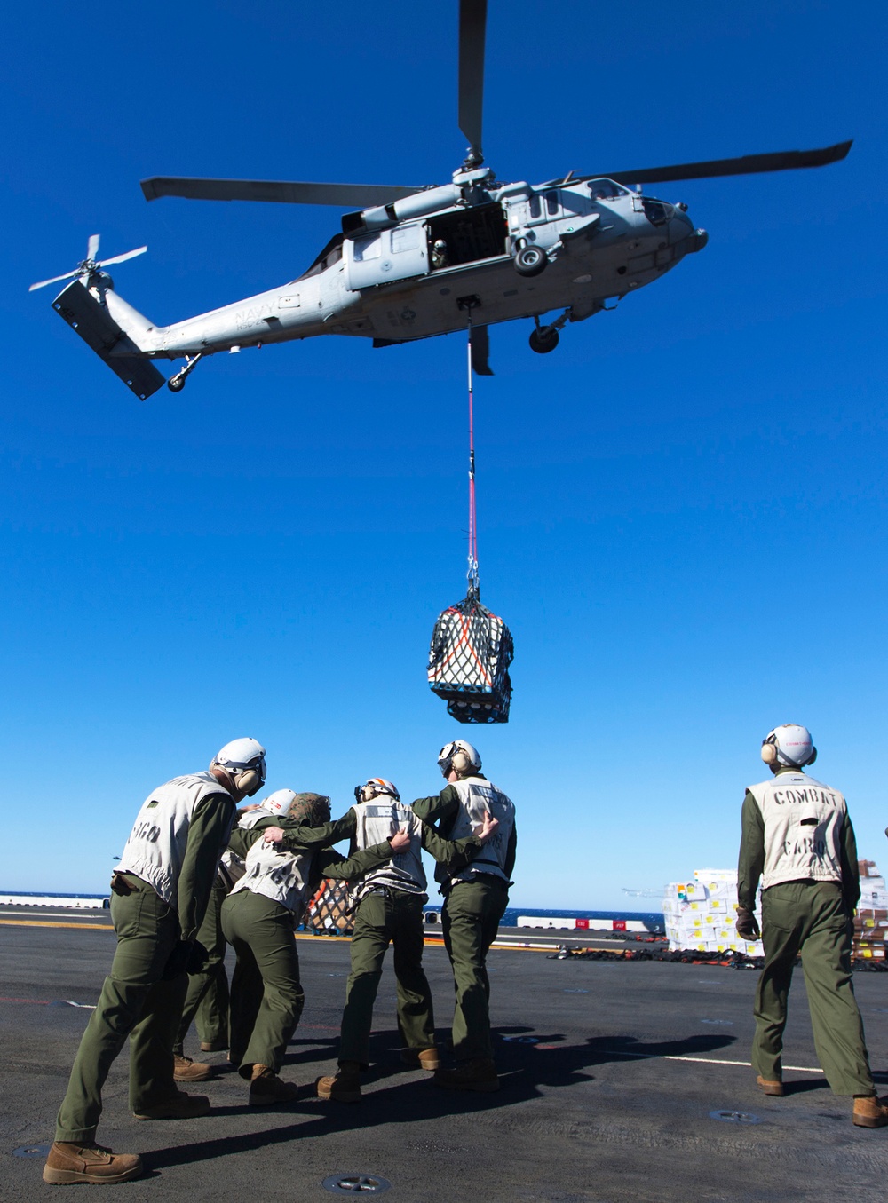 22nd MEU resupply at sea