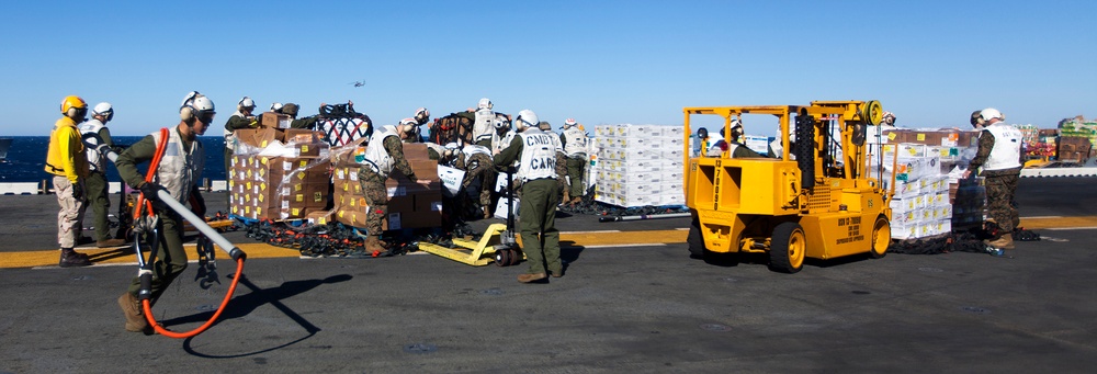 22nd MEU resupply at sea