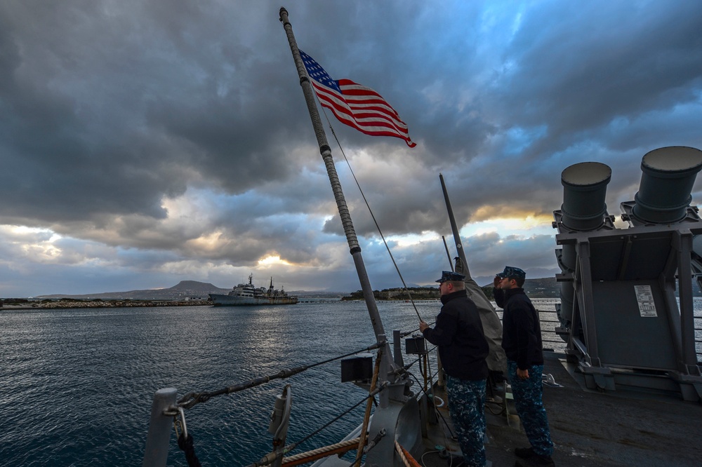 USS Monterey port visit