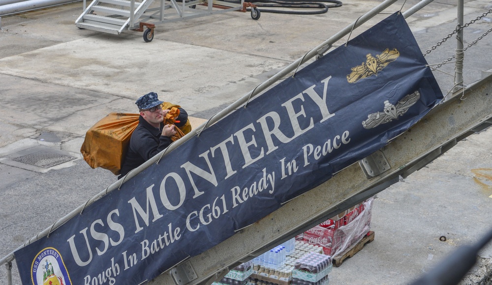 USS Monterey port visit