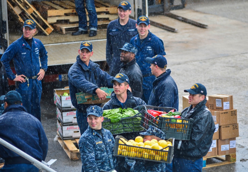 USS Monterey port visit