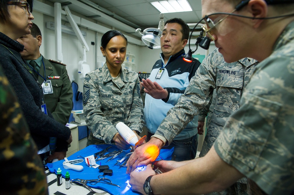 376th EMDG conducts joint dental training with Kyrgyz dentists