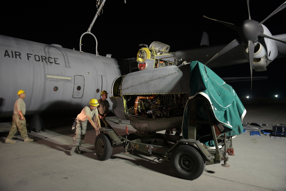 C-130 engine swap