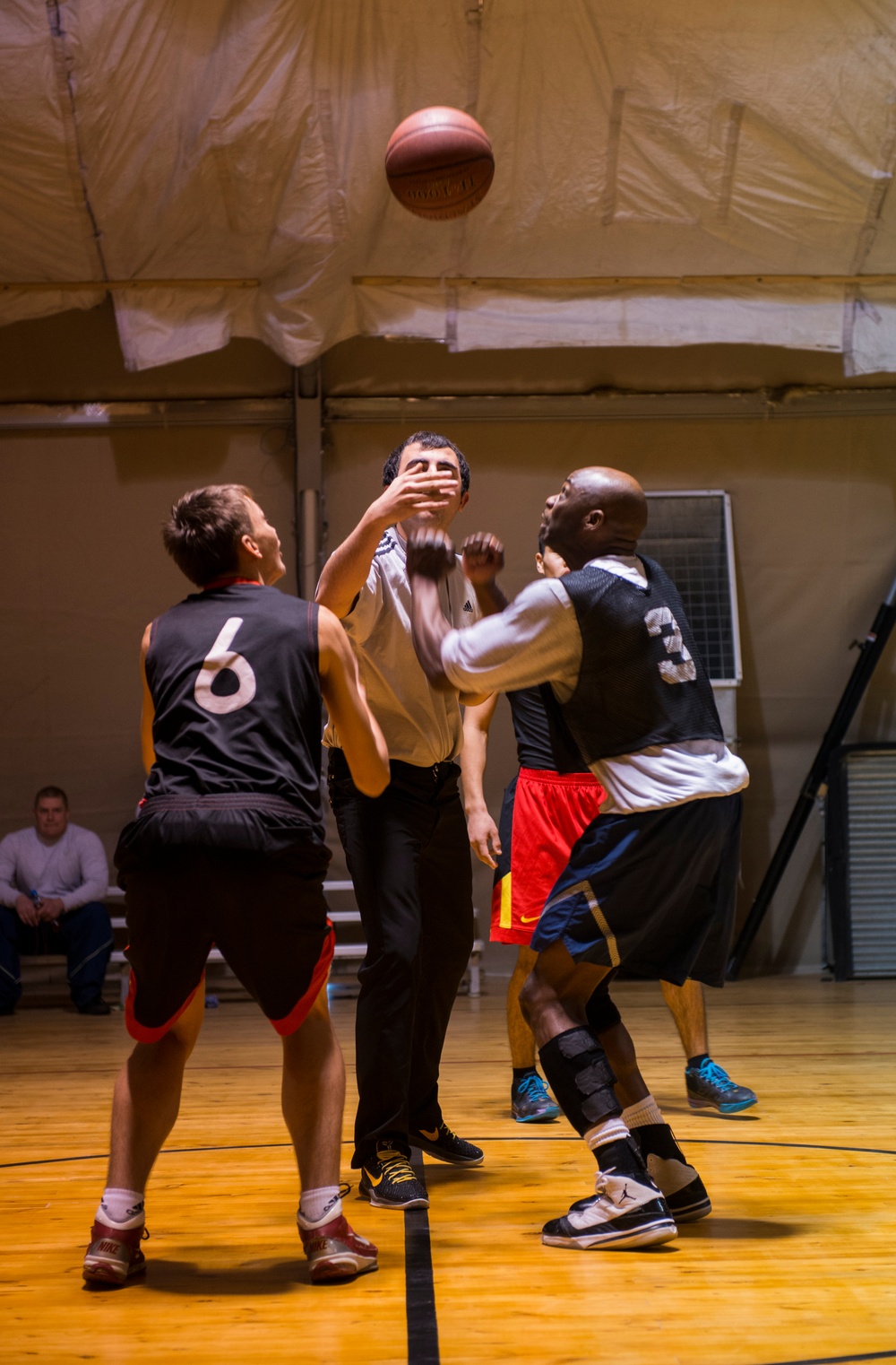 US, Kyrgyzstan play exhibition basketball game