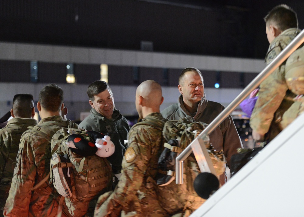 New York Air National Guard members return to Stewart Air Natonal Guard Base from Afghanistan