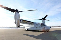 CV-22 Osprey arriving at the National Museum of USAF December 2013