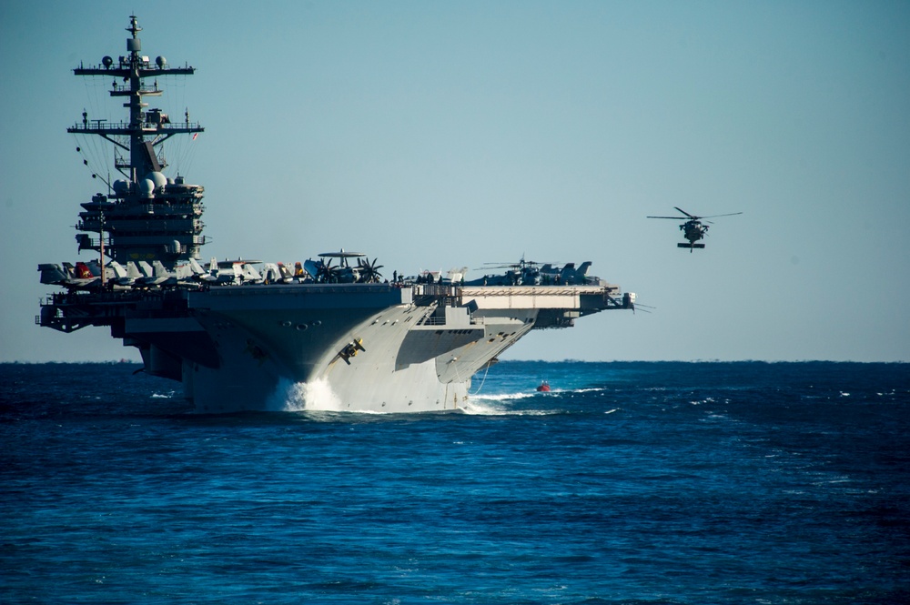 Training operations aboard USS George H.W. Bush