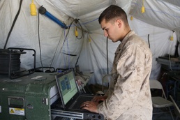 Communication, Data Marines work together to gain service during ITX